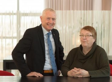Portretfoto Peter van Uhm en Sylvie Belker